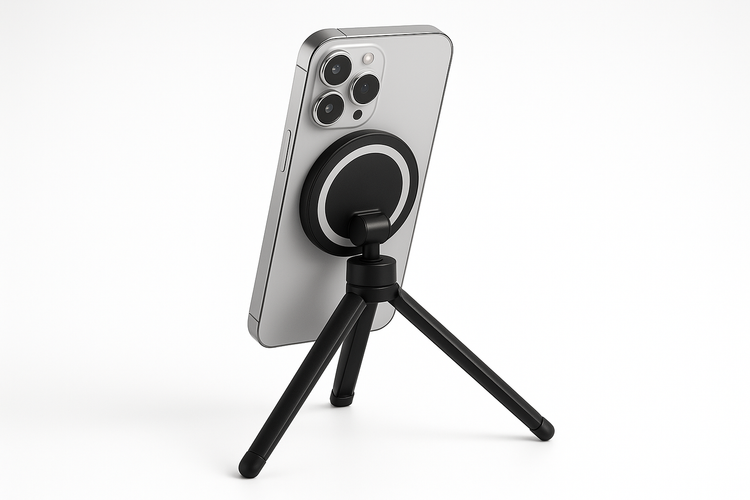 MagSafe Tripod Attached to iPhone High Quality