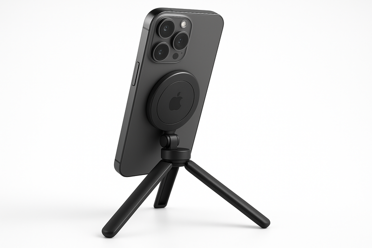 MagSafe Tripod Attached to iPhone Product Image