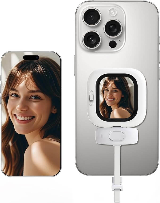 Capture Stunning Vlogs Anywhere with the Vlogmate Mini AMOLED Selfie Monitor for iPhone