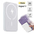 Magnetic Powerbank for Apple demonstrating wireless charging, compact design, and secure attachment to iPhone.