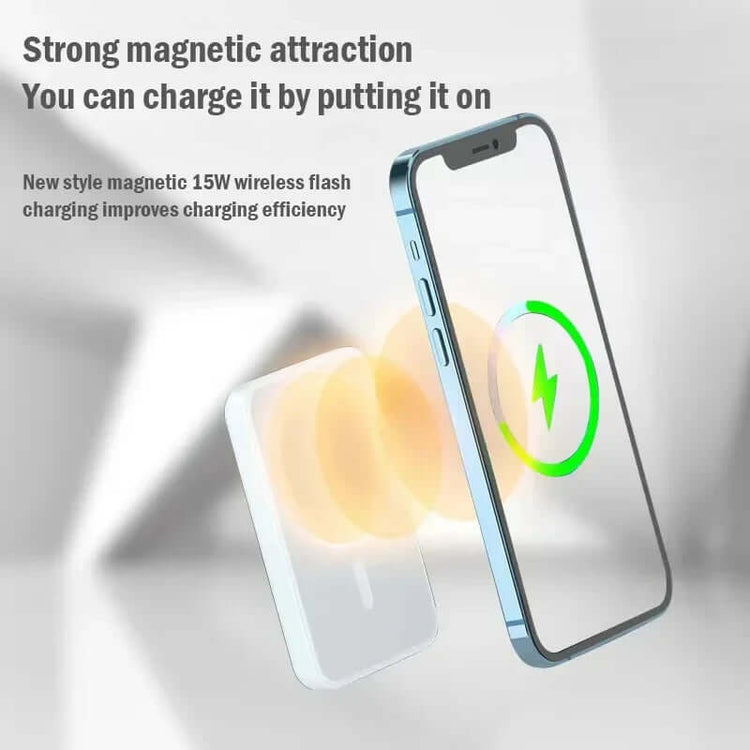 Magnetic Powerbank for Apple External Battery Type-C Prot Portable Wireless Charger for Iphone Magsafe Power Bank Spare Battery